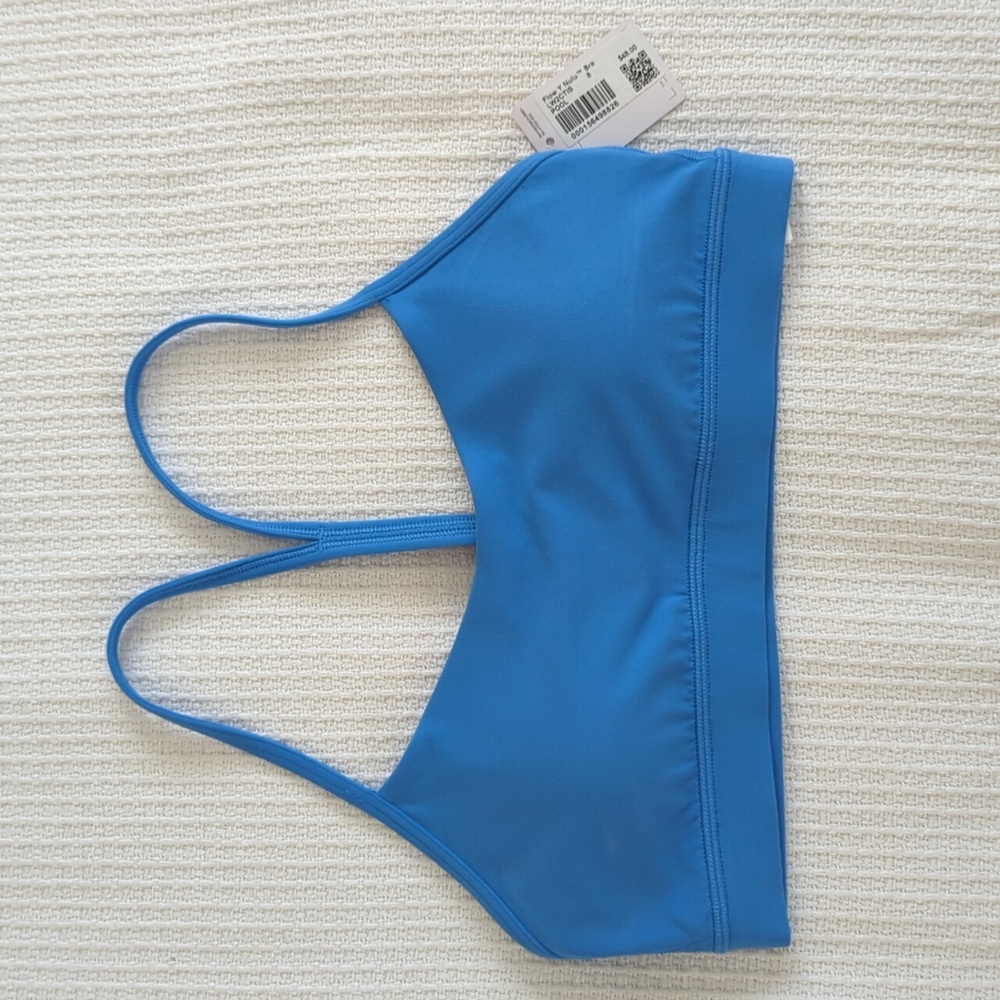 Lululemon Flow Y Bra Nulu Light Support, A–C Cups - Pool Party Size 8 - Picture 6 of 11